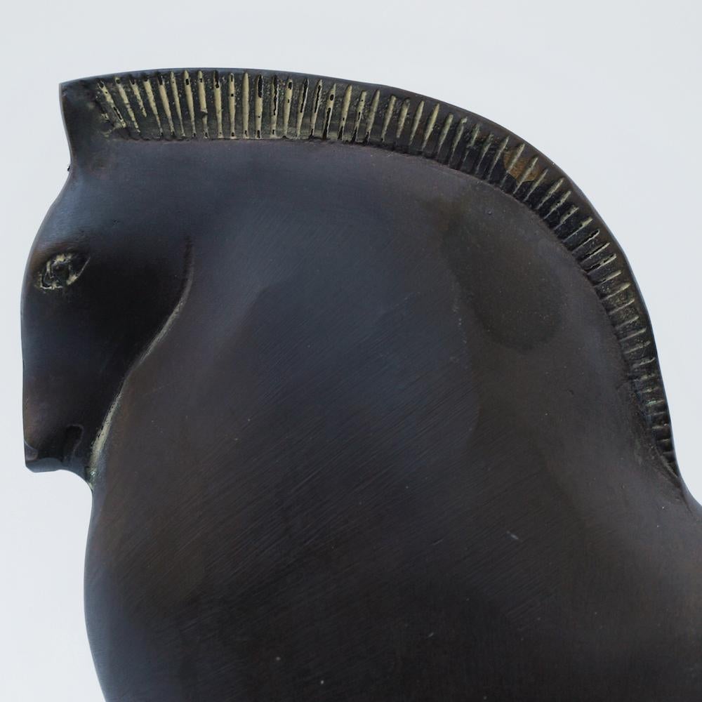 Midcentury Cast Bronze Horse in the Manner of Boris Loved-Lorski In Good Condition In London, GB