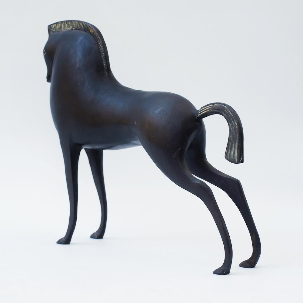 Midcentury Cast Bronze Horse in the Manner of Boris Loved-Lorski 2