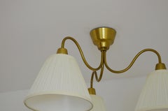 Midcentury Ceiling Lamp by Hans Bergström Ateljé Lyktan in Brass