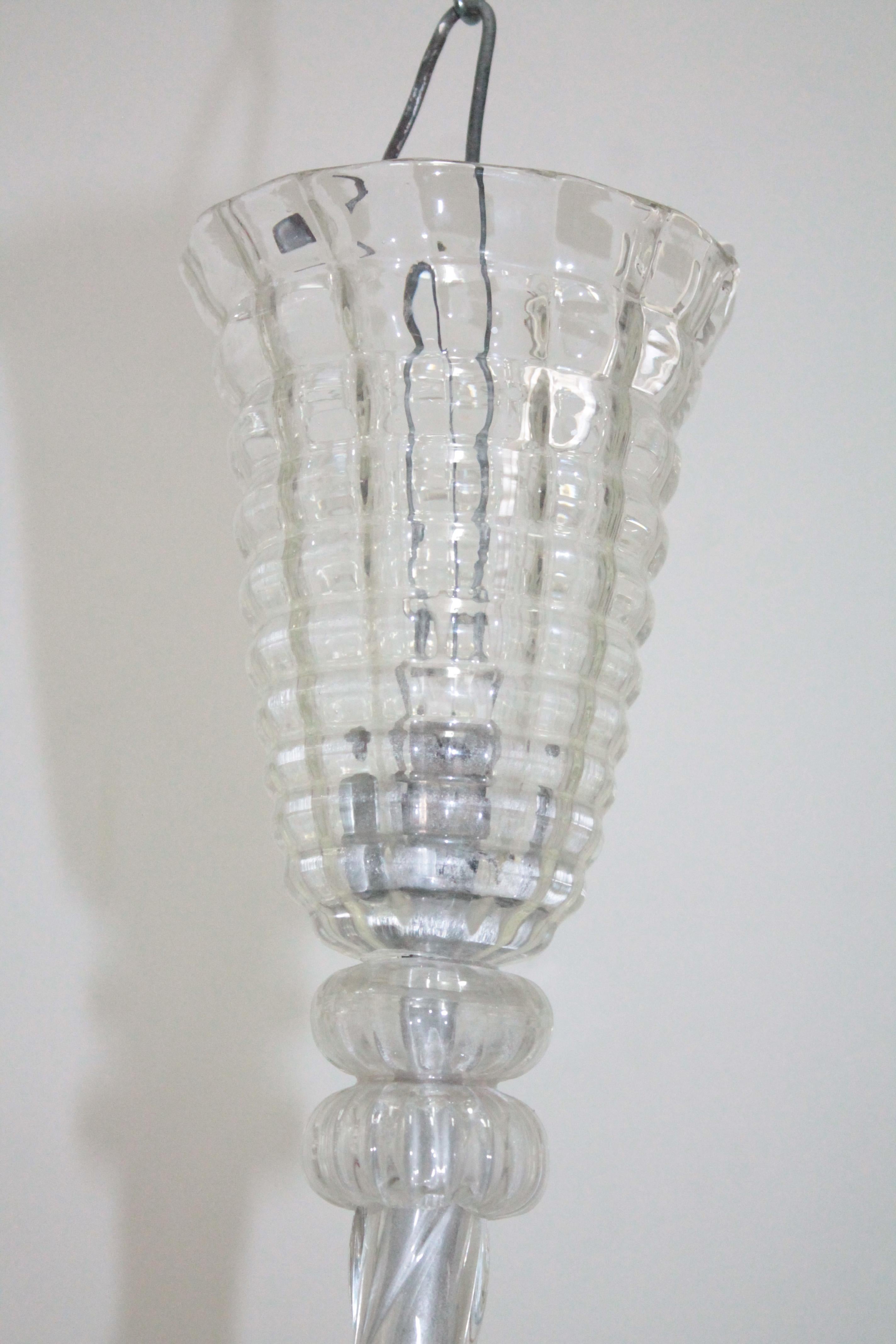 Mid-Century Modern Midcentury Ceiling Lamp Murano Glass by Barovier & Toso, 1950s