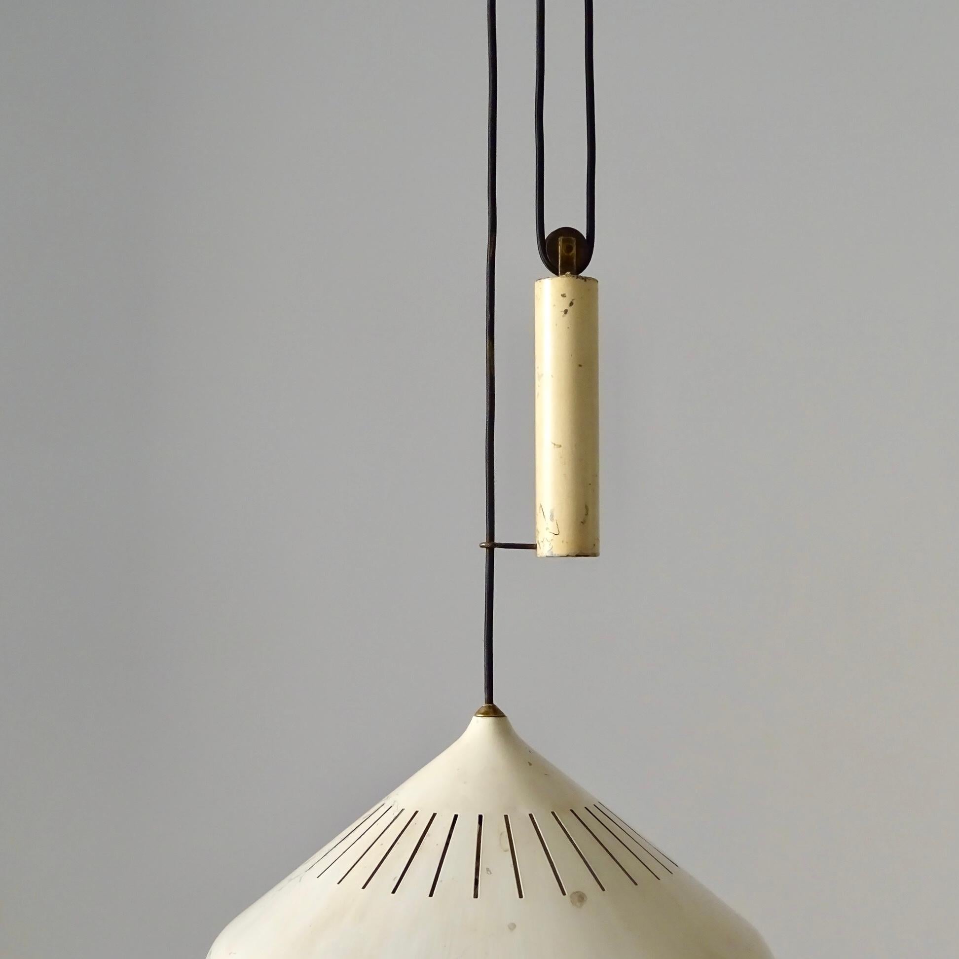 Mid-Century Modern Midcentury ceiling lamp with counterweight, 1950s For Sale