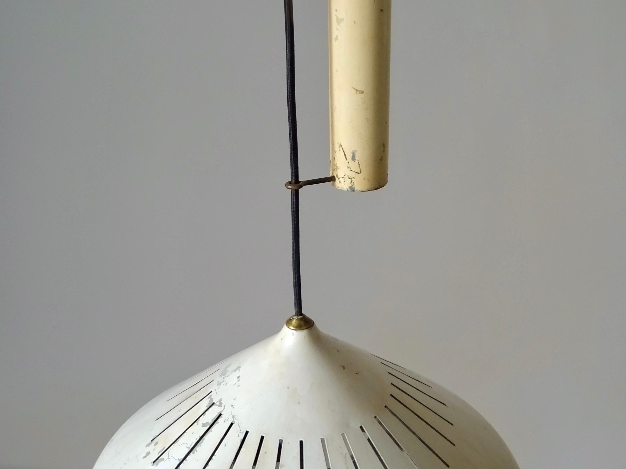 Mid-20th Century Midcentury ceiling lamp with counterweight, 1950s For Sale