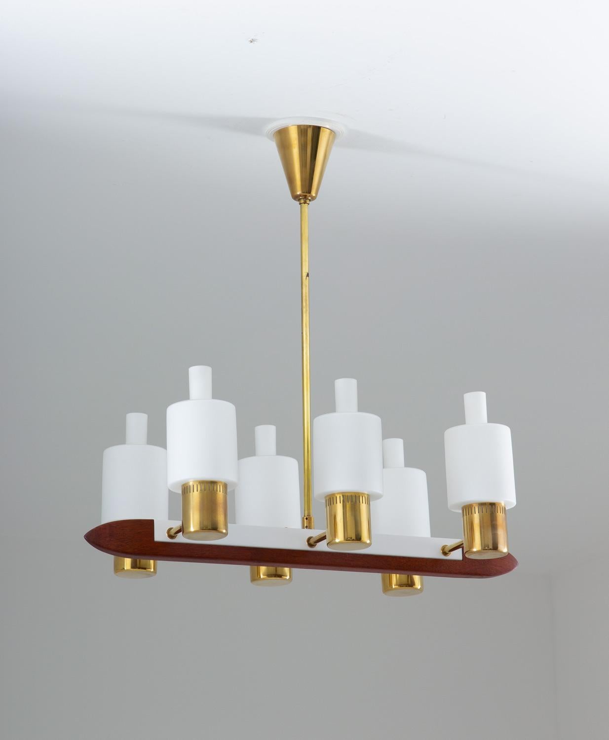 Rare pair of midcentury ceiling lamps by Jo Hammerborg for Fog & Mørup Denmark, model 