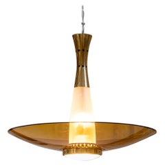 Midcentury ceiling light by Max Ingrand for Fontana Arte