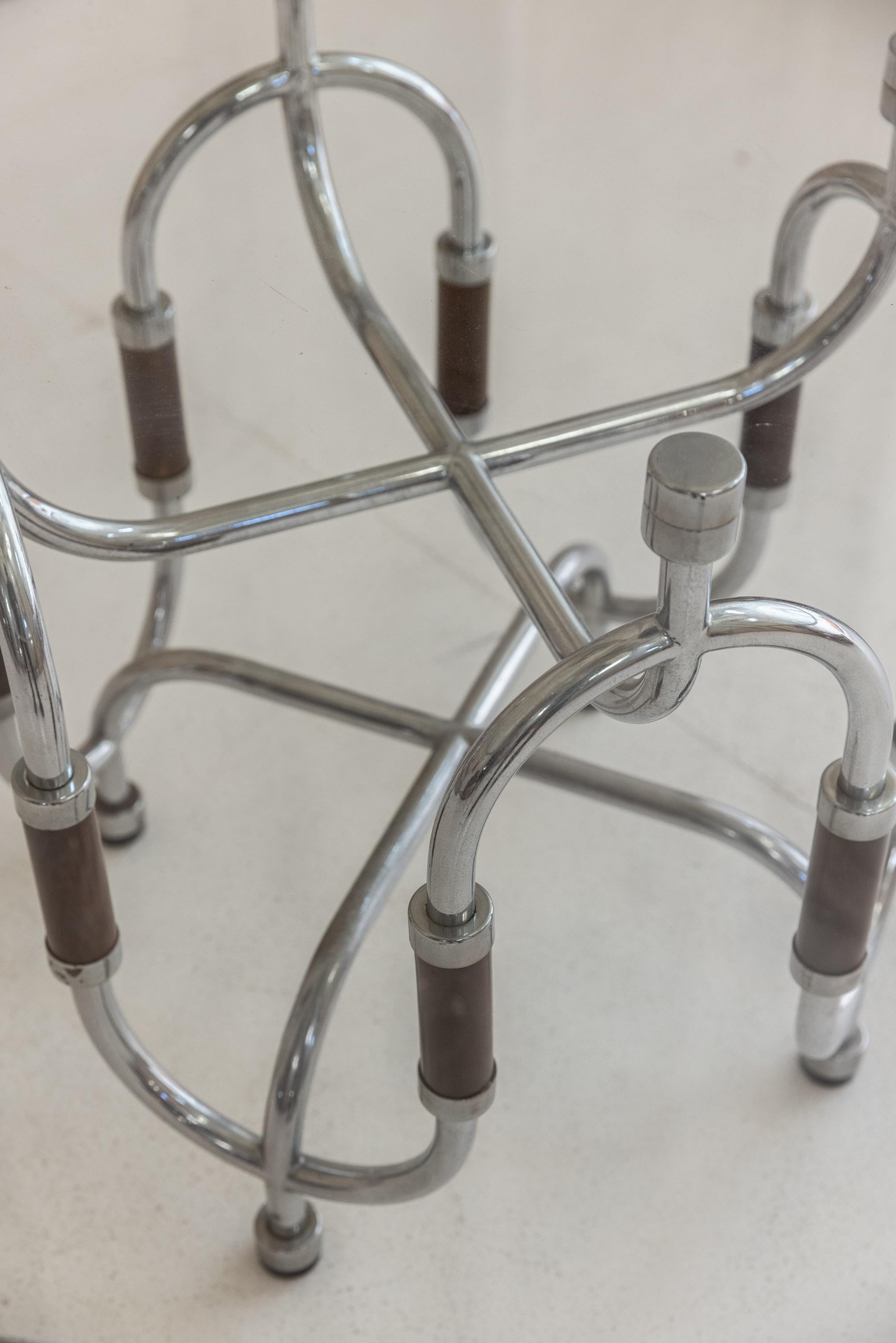 Metal Midcentury center table mod. Trilogia by Gabetti & Isola, Italy 1970s For Sale