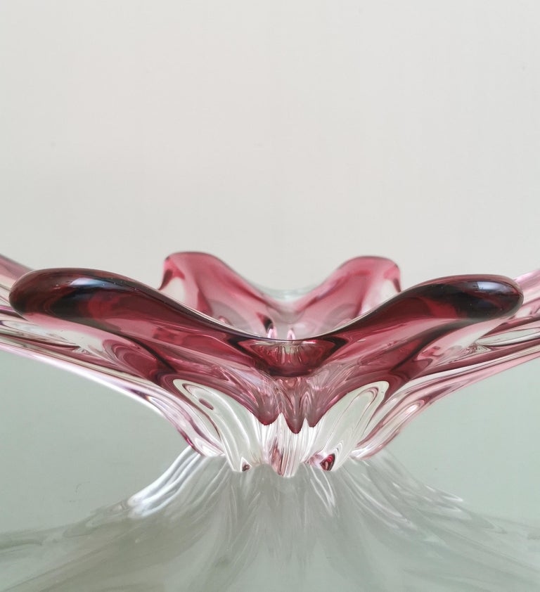 Midcentury Centerpiece Murano Glass Large Italian Design, 1970s For Sale 1