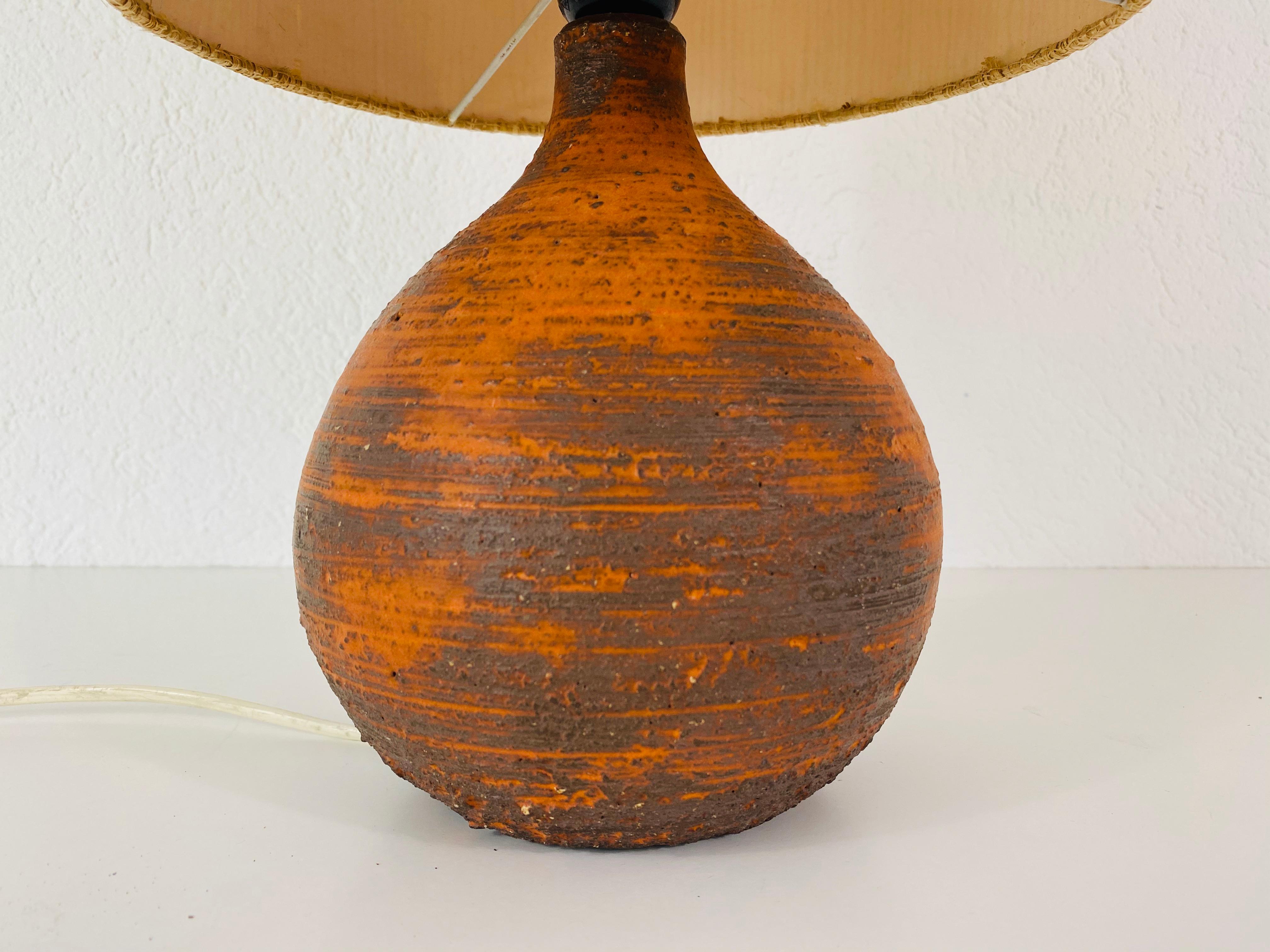 Mid-Century Modern Midcentury Ceramic Base Table Lamp, 1960s