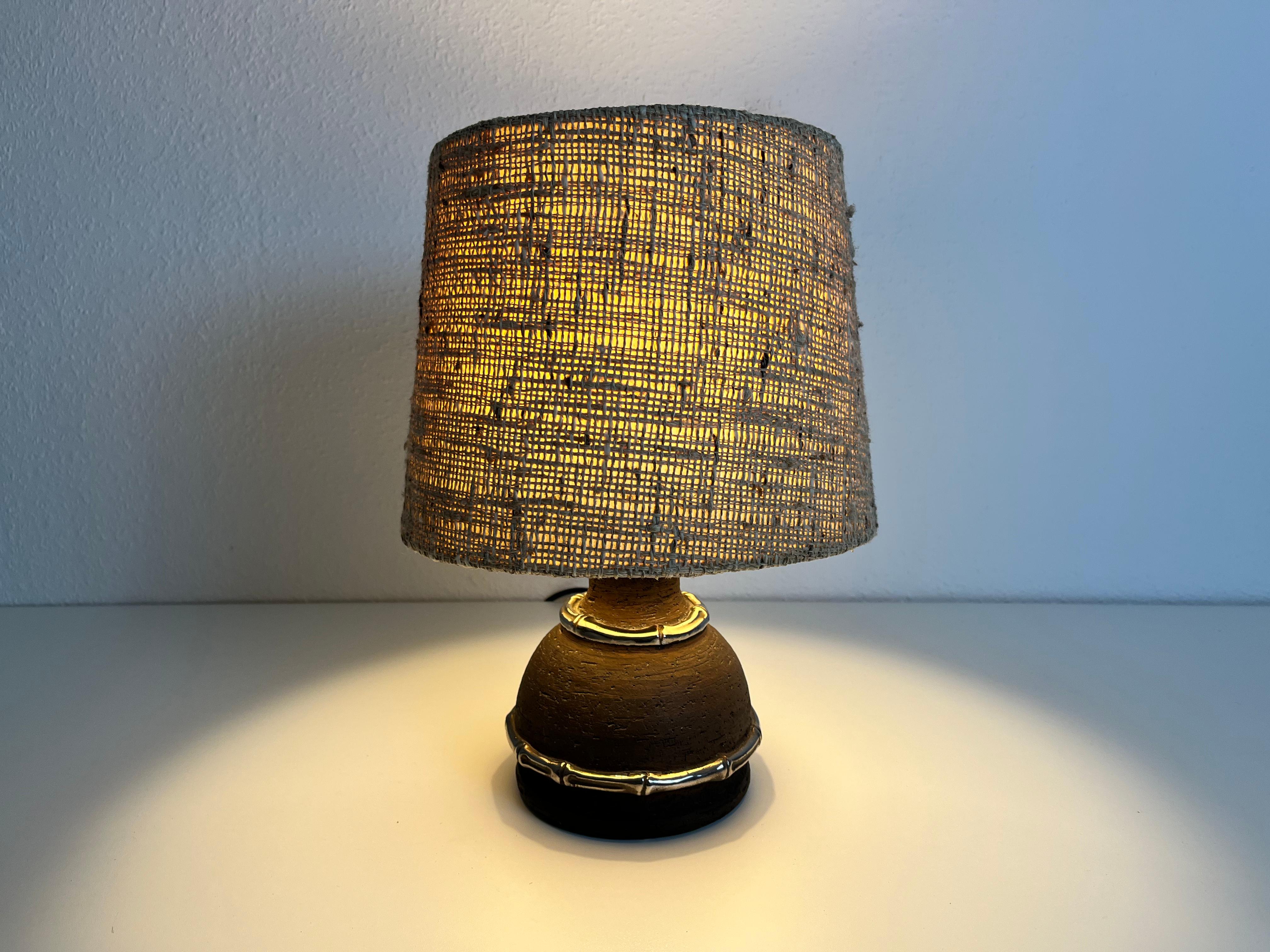 Midcentury Ceramic Base Table Lamp, 1960s For Sale 1