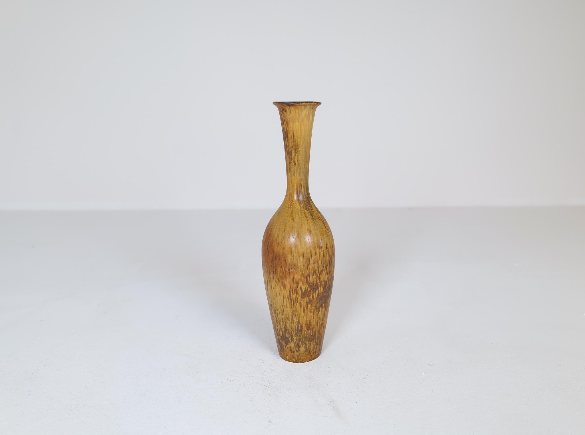 Swedish Midcentury Modern Ceramic Bottleneck Vase Gunnar Nylund Rörstrand Sweden 1950s