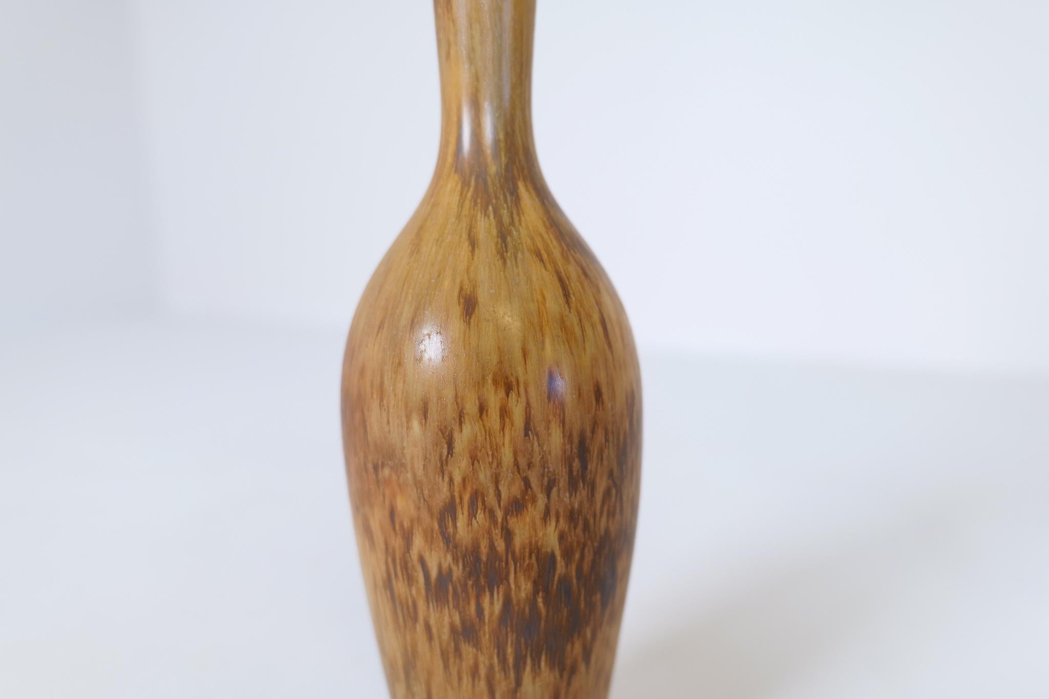 Mid-20th Century Midcentury Modern Ceramic Bottleneck Vase Gunnar Nylund Rörstrand Sweden 1950s