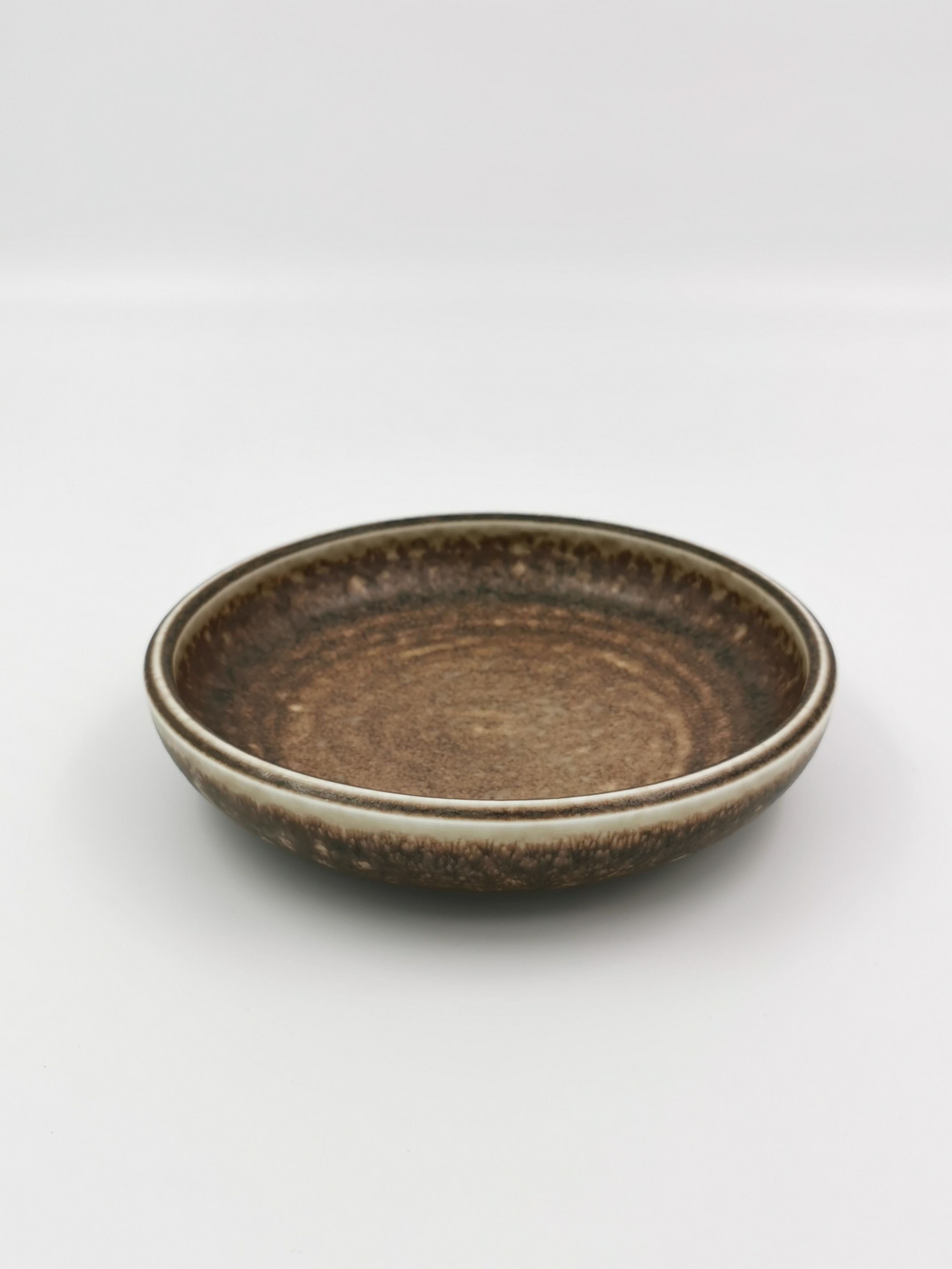 Scandinavian Modern Midcentury Ceramic Bowl by Carl-Harry Stålhane for Rörstrand, 1950s For Sale