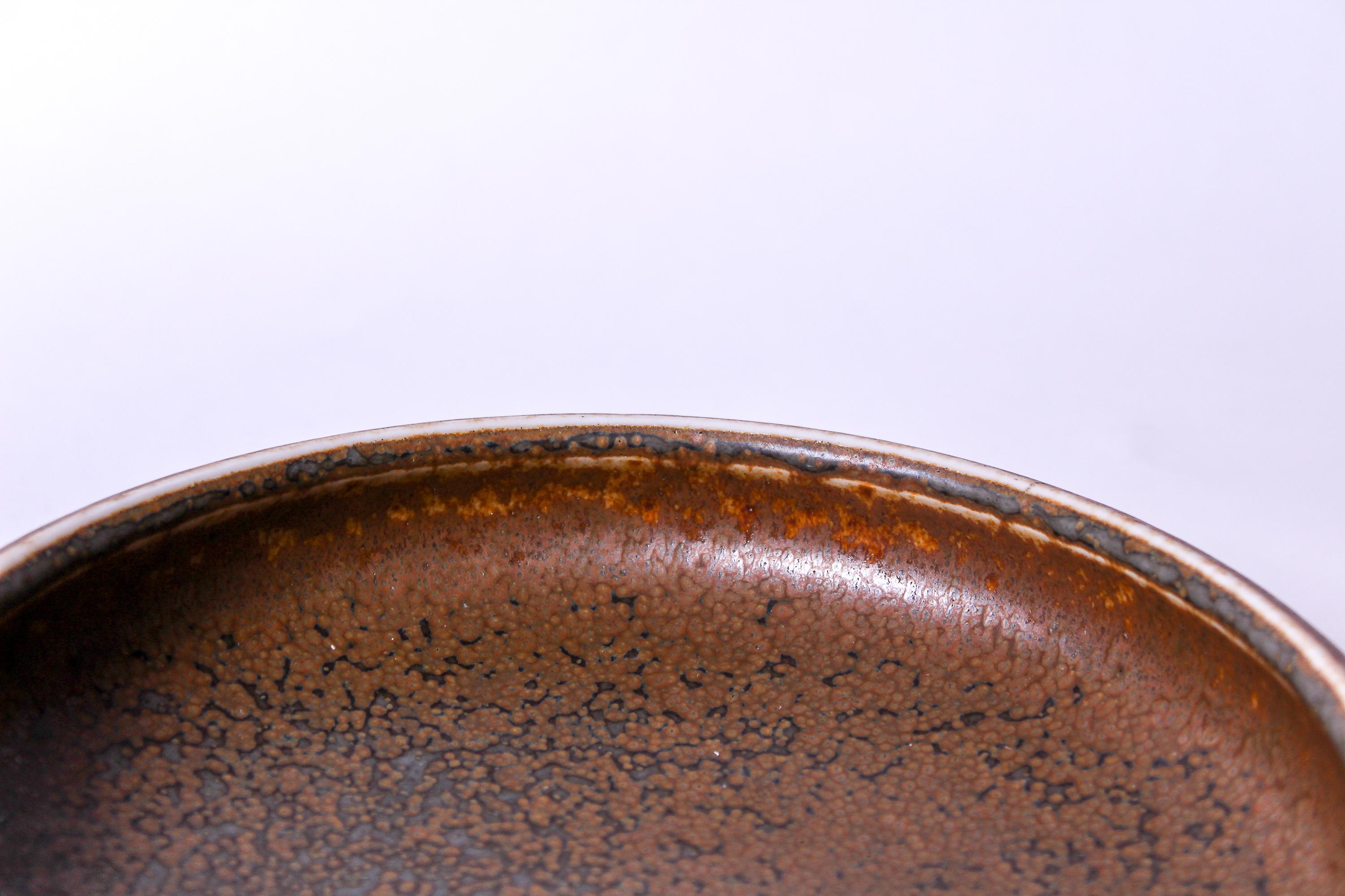 Swedish Midcentury Ceramic Bowl by Carl-Harry Stålhane for Rörstrand, 1950s For Sale