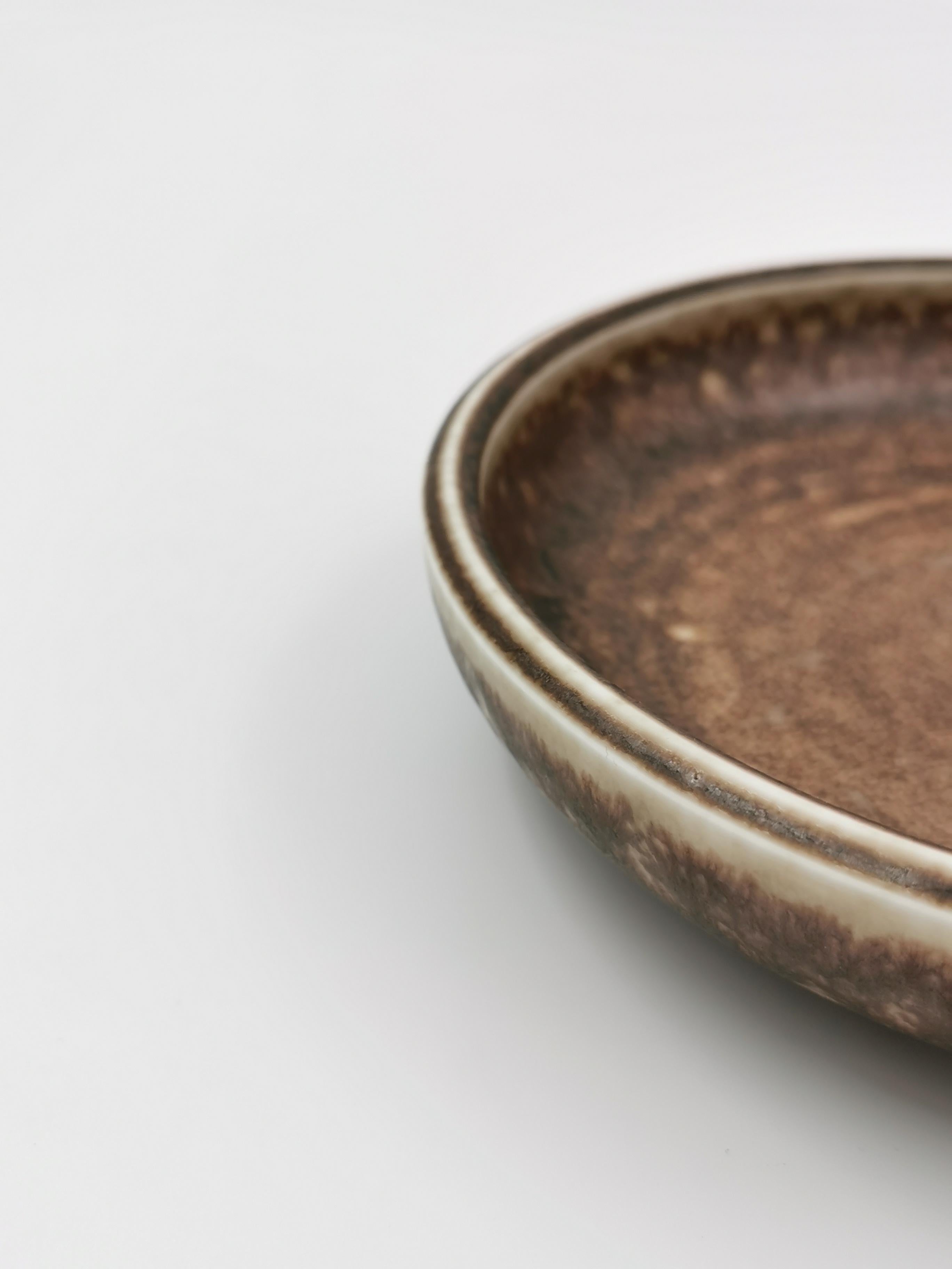 Swedish Midcentury Ceramic Bowl by Carl-Harry Stålhane for Rörstrand, 1950s For Sale
