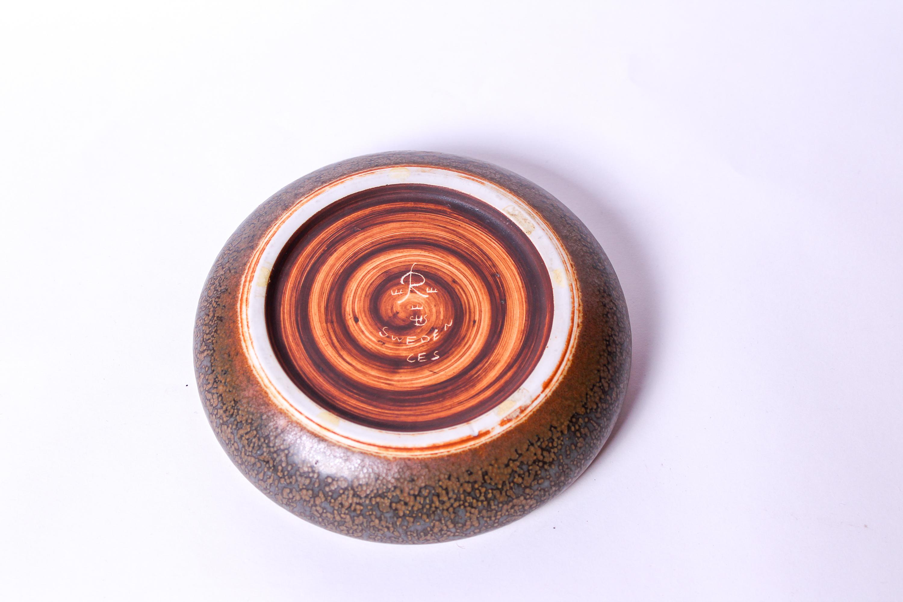 Midcentury Ceramic Bowl by Carl-Harry Stålhane for Rörstrand, 1950s For Sale 1