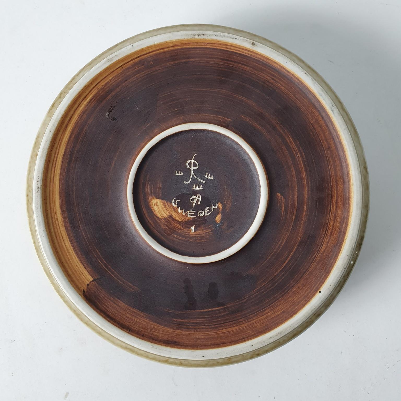 Swedish Midcentury Ceramic Bowl by Rörstrand, Sweden