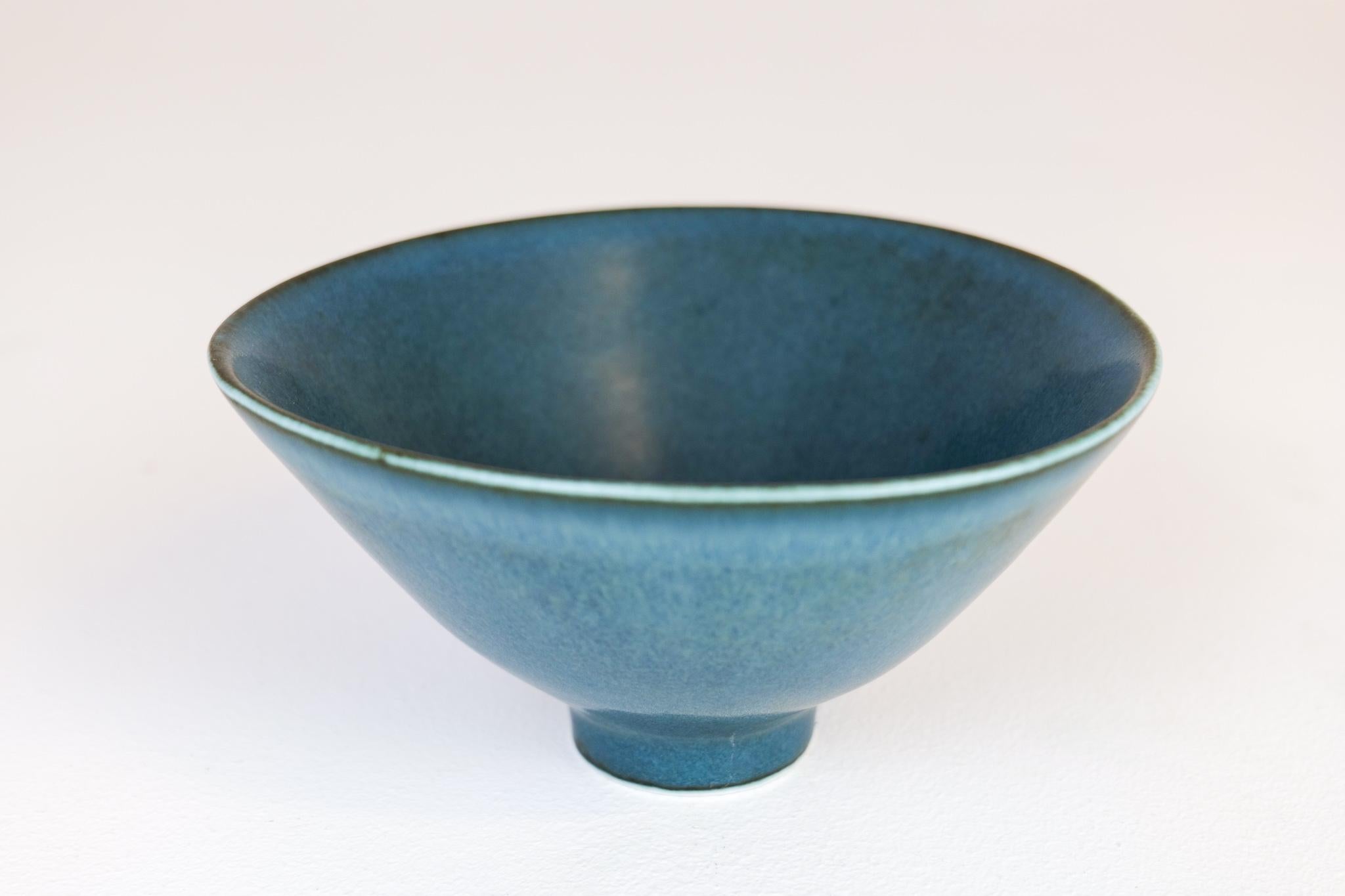 Mid-20th Century Midcentury Ceramic Bowl Rörstrand Carl Harry Stålhane, Sweden, 1950s For Sale