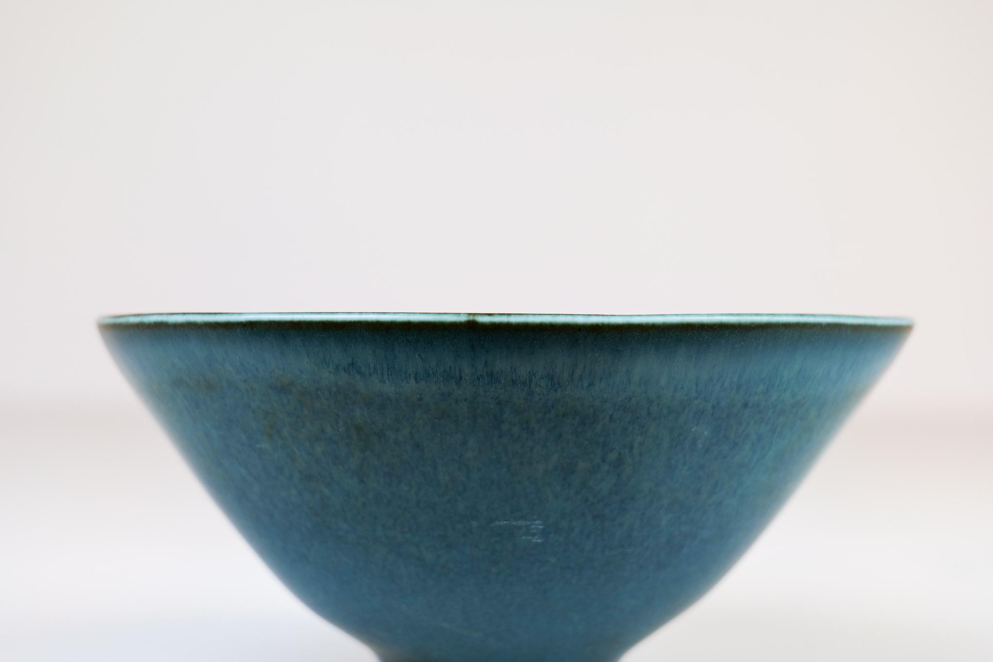 Midcentury Ceramic Bowl Rörstrand Carl Harry Stålhane, Sweden, 1950s For Sale 3