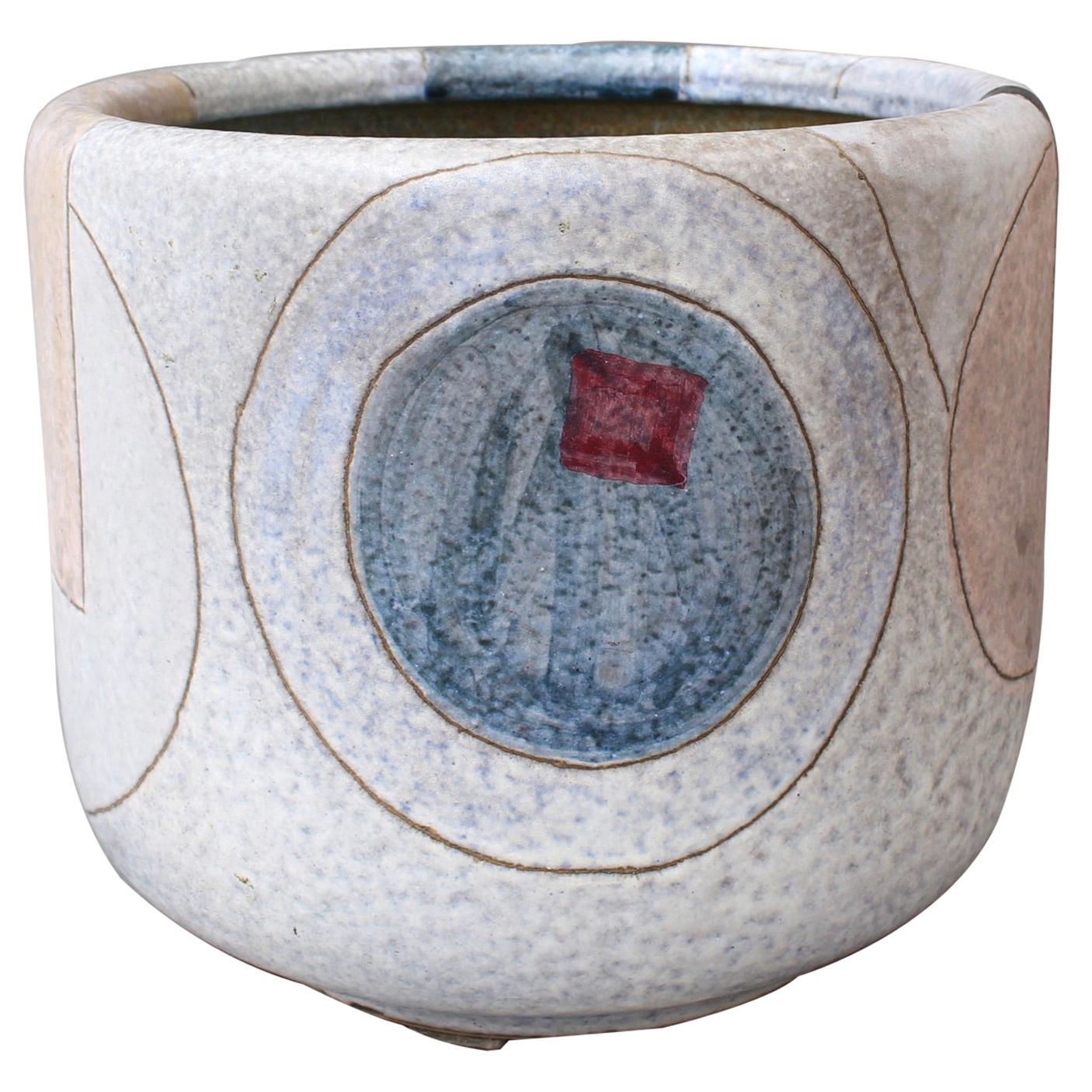 Midcentury Ceramic Cachepot by Giovanni Toccafondo, circa 1970s
