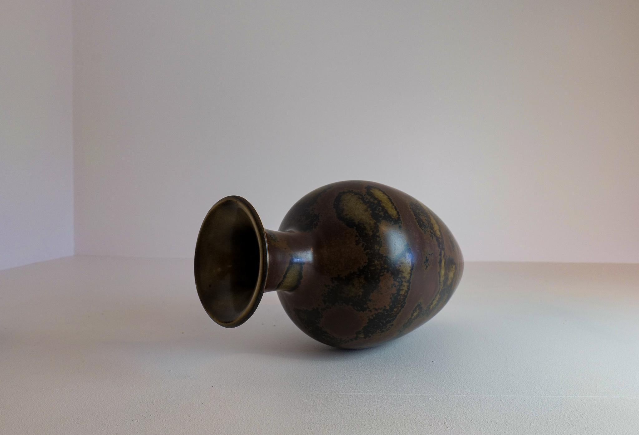 Midcentury Modern Ceramic Floor Vase Rörstrand Gunnar Nylund, Sweden For Sale 5
