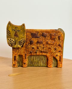 Midcentury Ceramic "Cat" Vase by Marcello Fantoni, Italy, 1960s