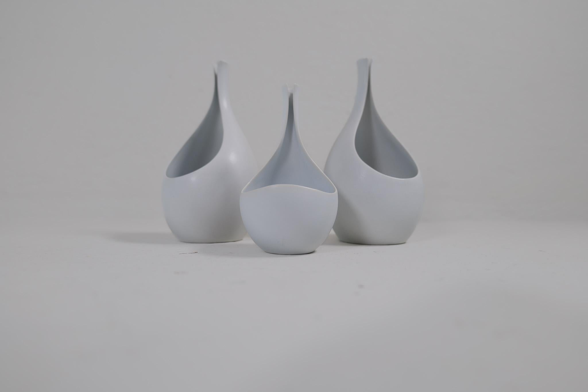 Keramik-Kollektion von „Pungo“-Vasen Stig Lindberg Gustavsberg aus der Mitte des Jahrhunderts, 1950er Jahre (Mitte des 20. Jahrhunderts) im Angebot
