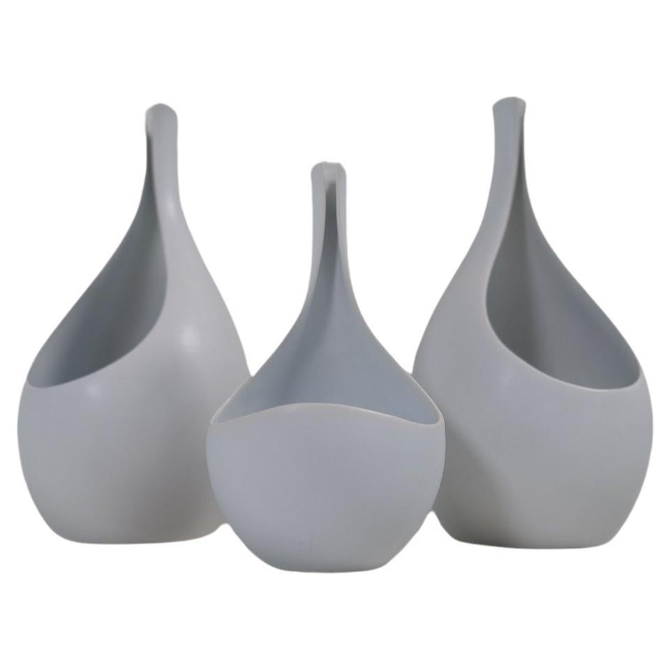 Midcentury Ceramic Collection of "Pungo" Vases Stig Lindberg Gustavsberg, 1950s For Sale