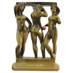 Midcentury Ceramic Figure of Women, 1960s