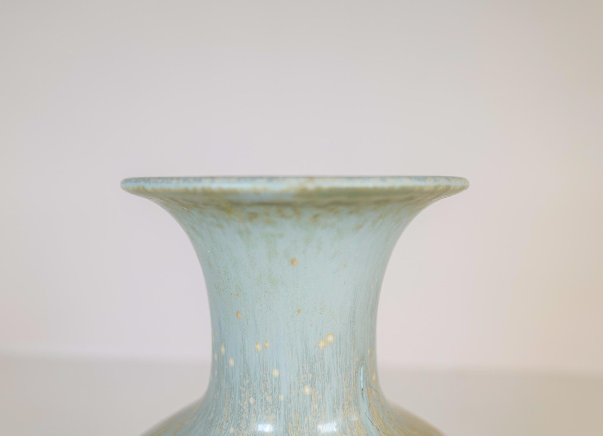 Midcentury Modern Ceramic Floor Vase Rörstrand Gunnar Nylund AKT, Sweden 1950s  4