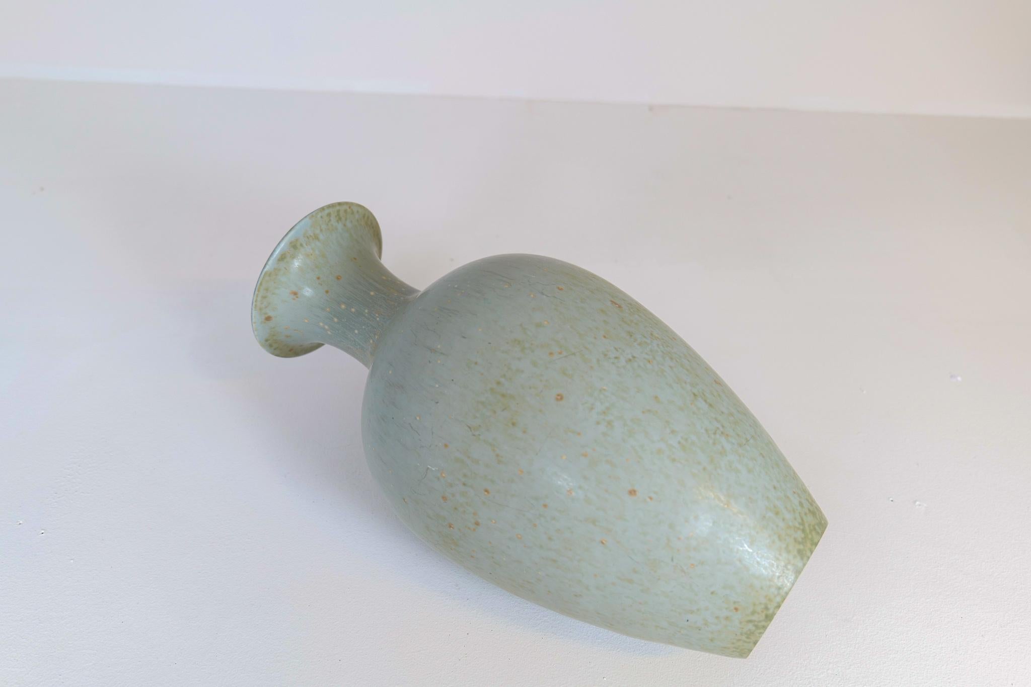 Midcentury Modern Ceramic Floor Vase Rörstrand Gunnar Nylund AKT, Sweden 1950s  6