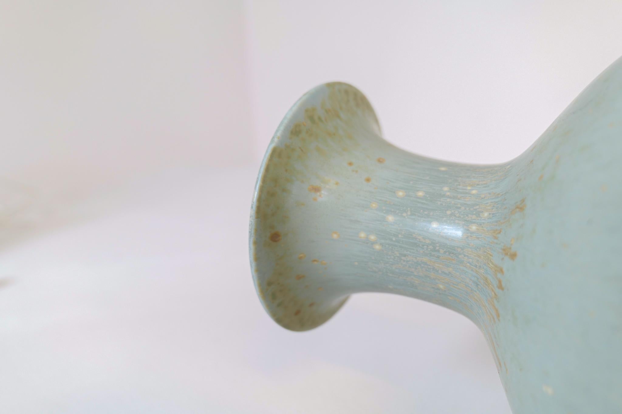 Midcentury Modern Ceramic Floor Vase Rörstrand Gunnar Nylund AKT, Sweden 1950s  7