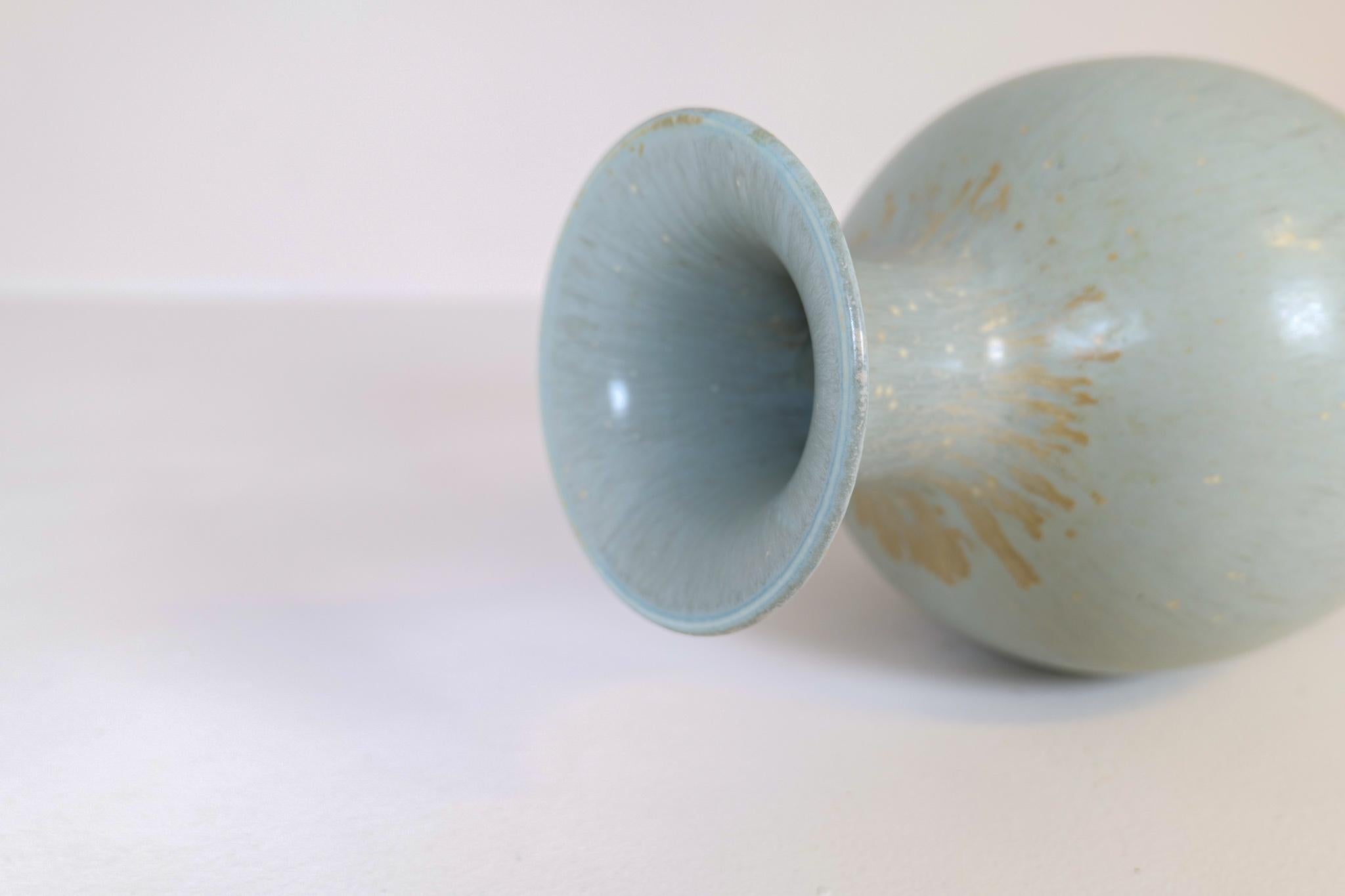 Midcentury Modern Ceramic Floor Vase Rörstrand Gunnar Nylund AKT, Sweden 1950s  9