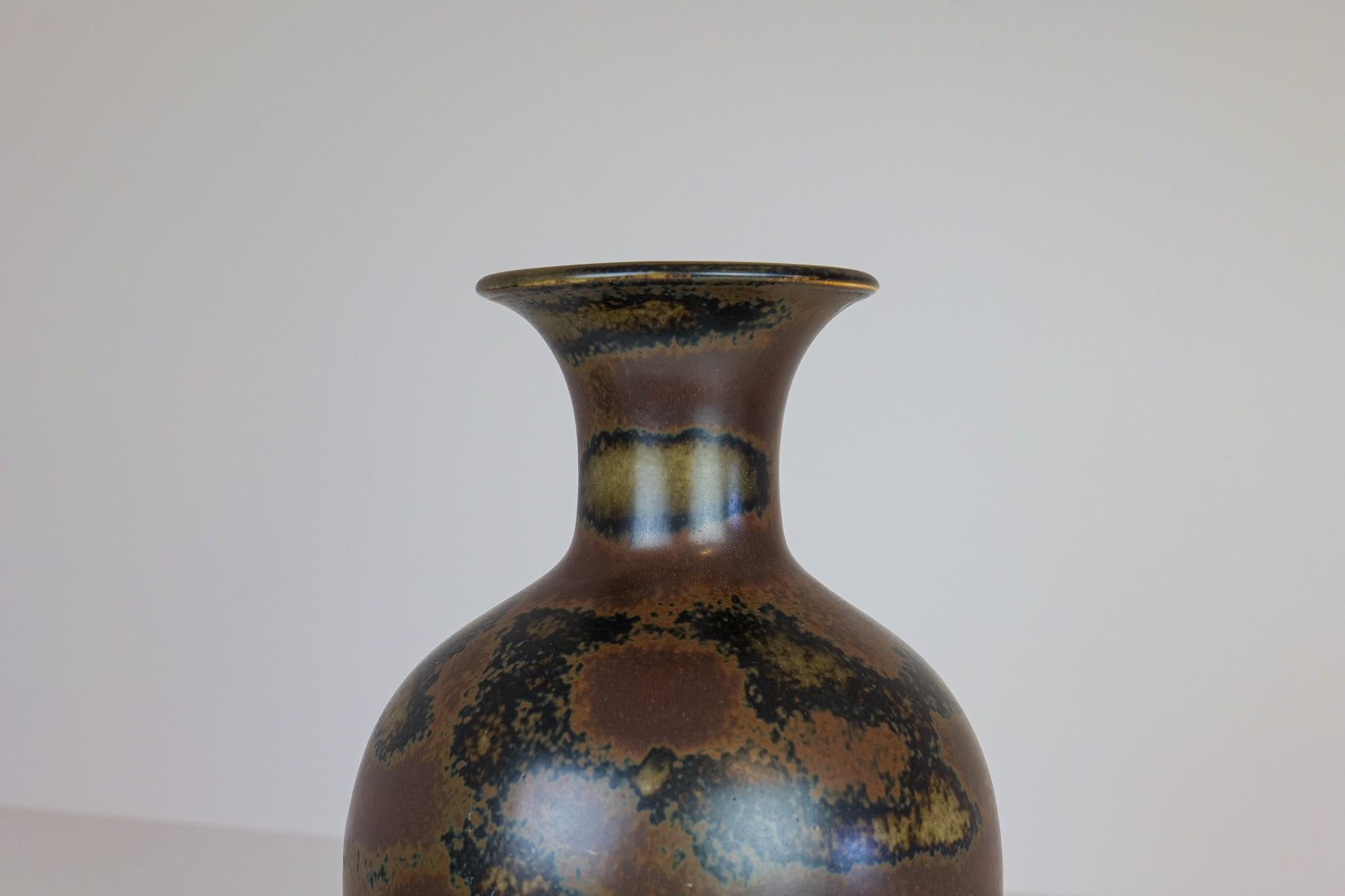 Mid-20th Century Midcentury Ceramic Floor Vase Rörstrand Gunnar Nylund AKT, Sweden