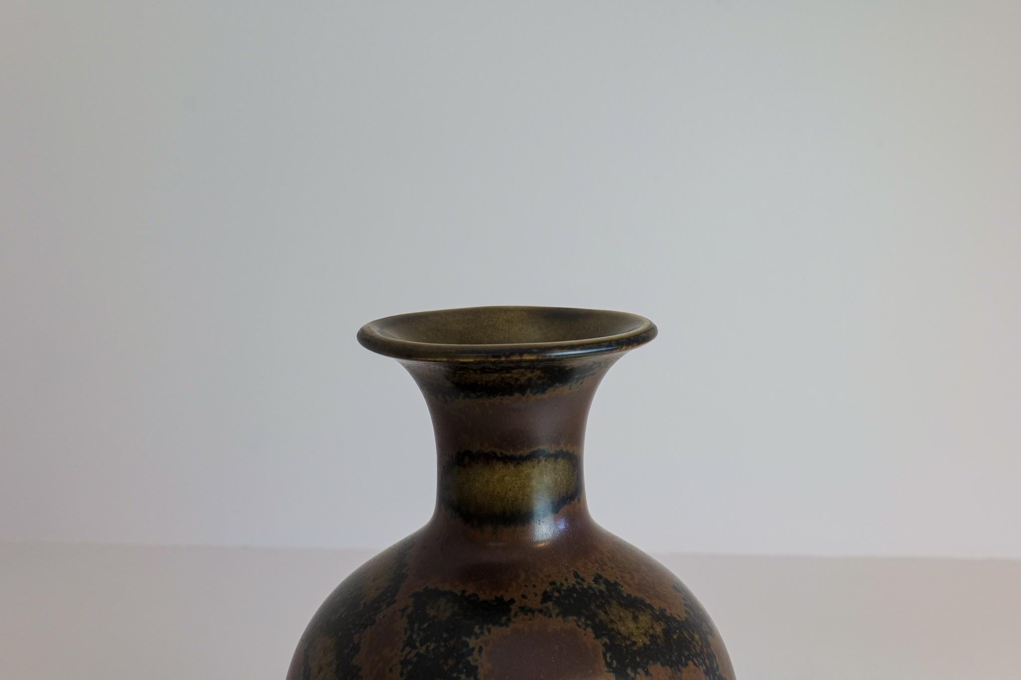 Midcentury Ceramic Floor Vase Rörstrand Gunnar Nylund AKT, Sweden 2