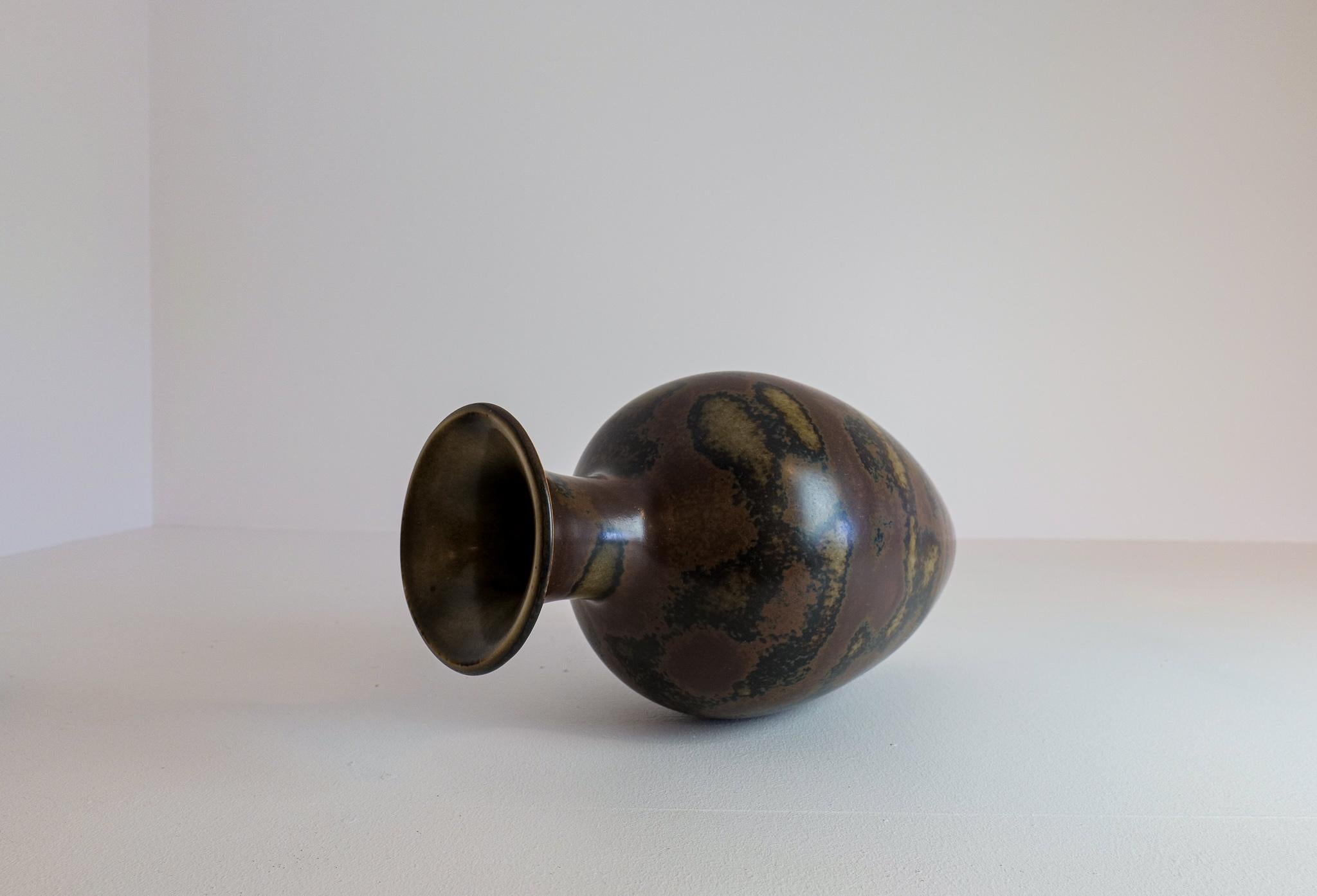 Midcentury Ceramic Floor Vase Rörstrand Gunnar Nylund AKT, Sweden 3