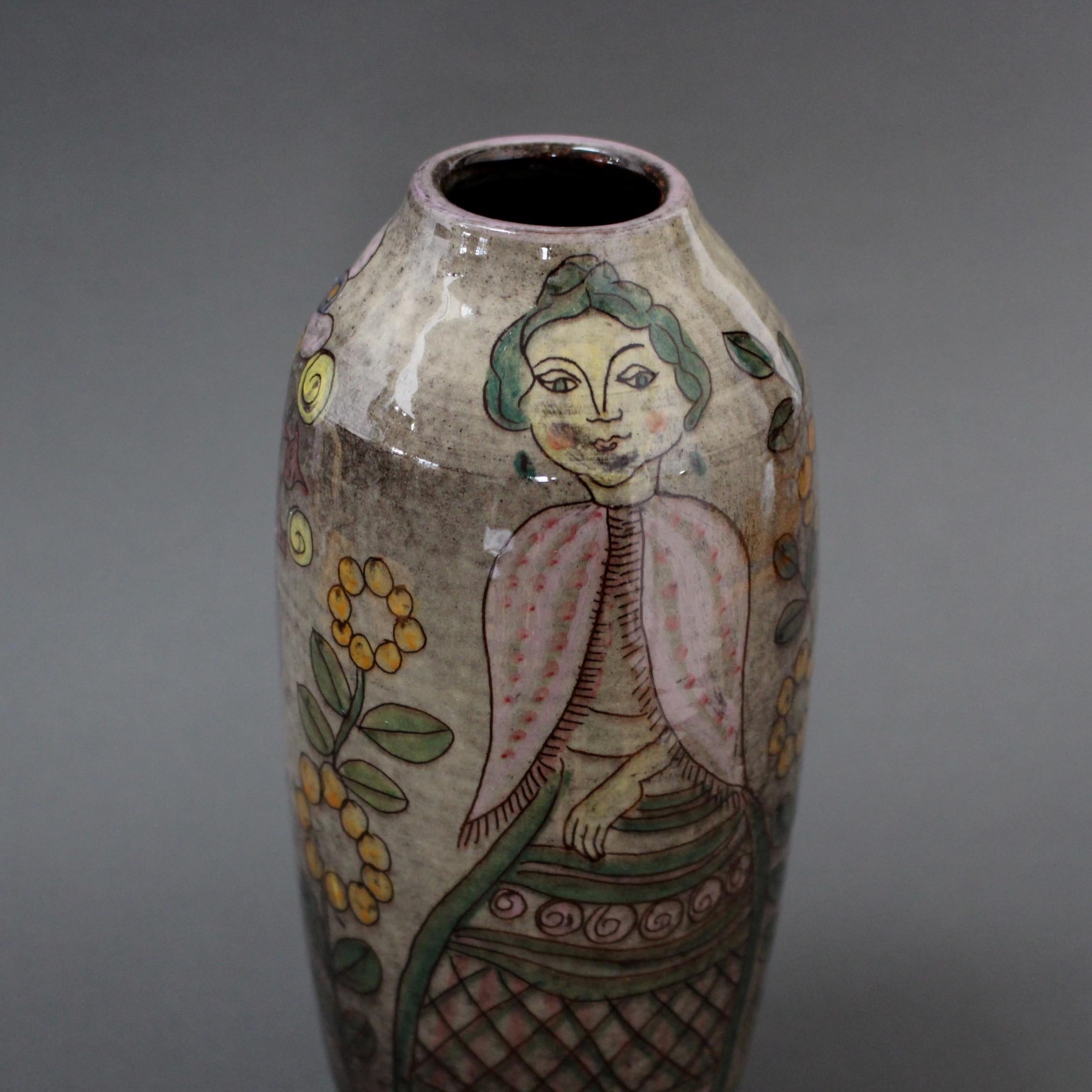 Midcentury Ceramic Glazed Vase, circa 1960s 4