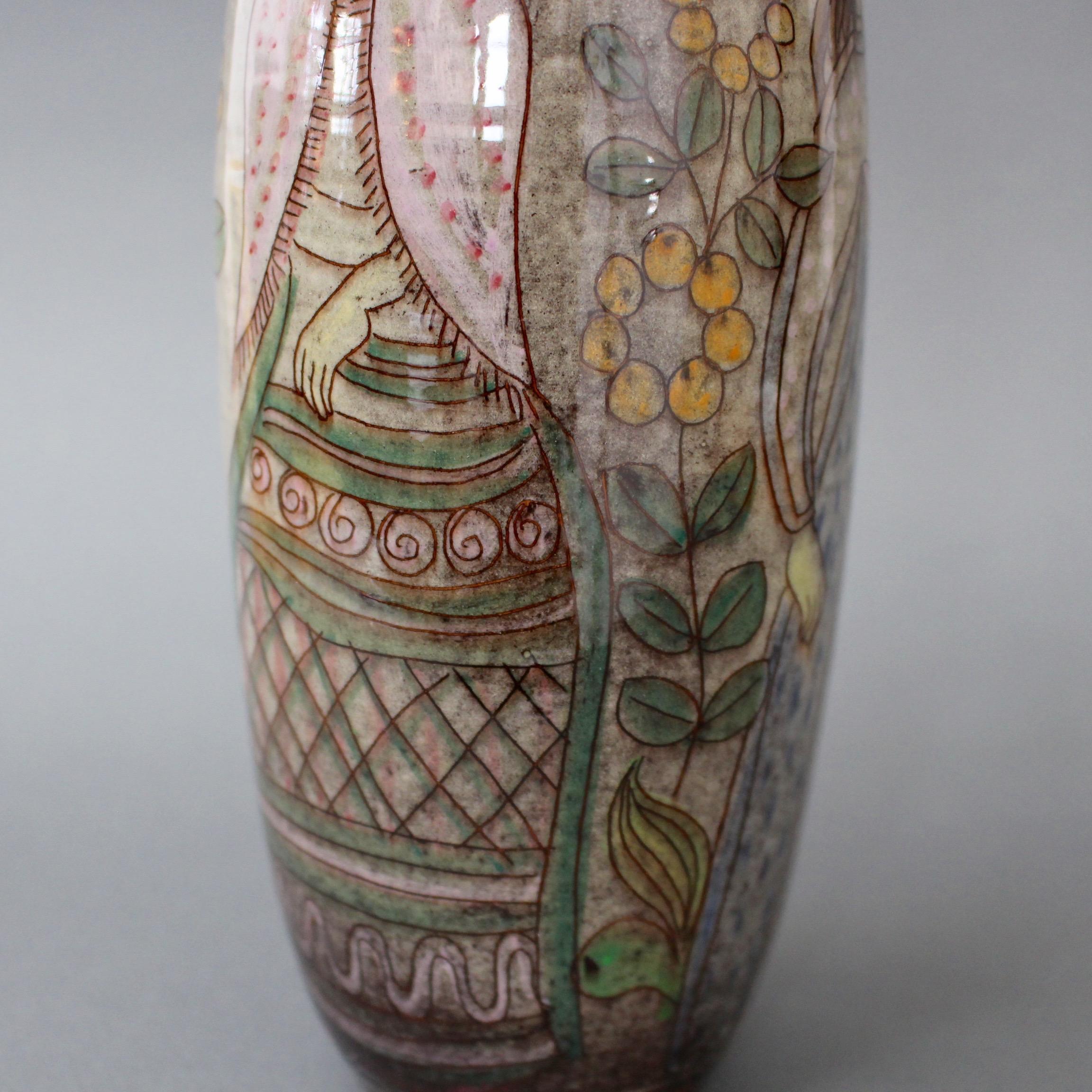 Midcentury Ceramic Glazed Vase, circa 1960s In Good Condition In London, GB