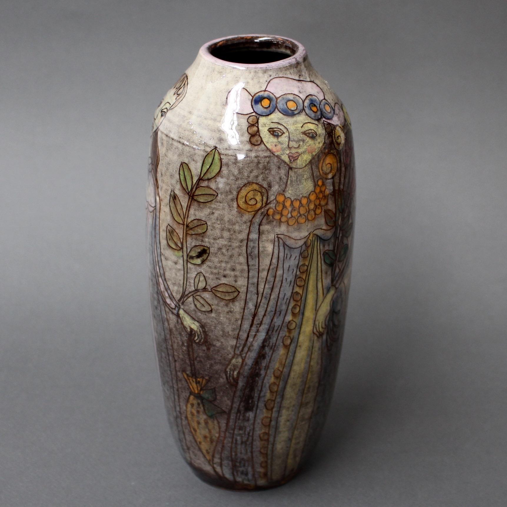 Mid-20th Century Midcentury Ceramic Glazed Vase, circa 1960s