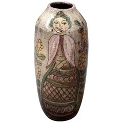 Midcentury Ceramic Glazed Vase, circa 1960s