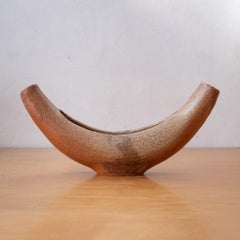 Vase Sculpture Ikebana en céramique du milieu du siècle, Japon 1960