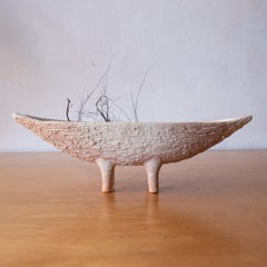 Vaso scultura Ikebana in ceramica del Medioevo, Giappone 1960
