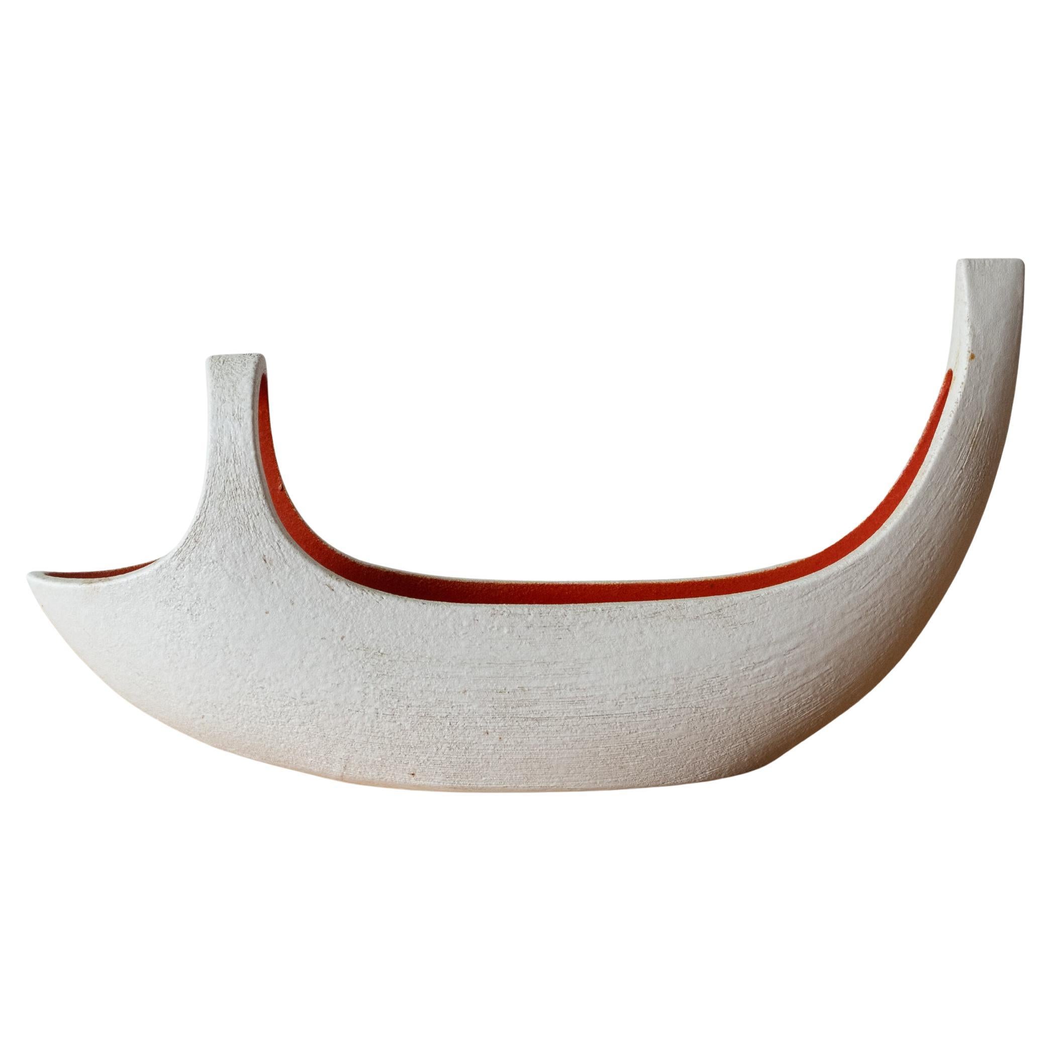 Midcentury Ceramic Ikebana Vase Sculpture, Japan 1960