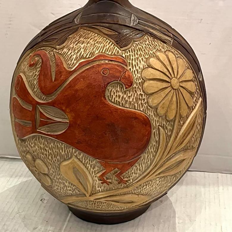 American Midcentury Ceramic Lamp For Sale