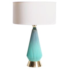 Lampe en céramique du milieu du siècle