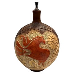 Lampe en céramique du milieu du siècle