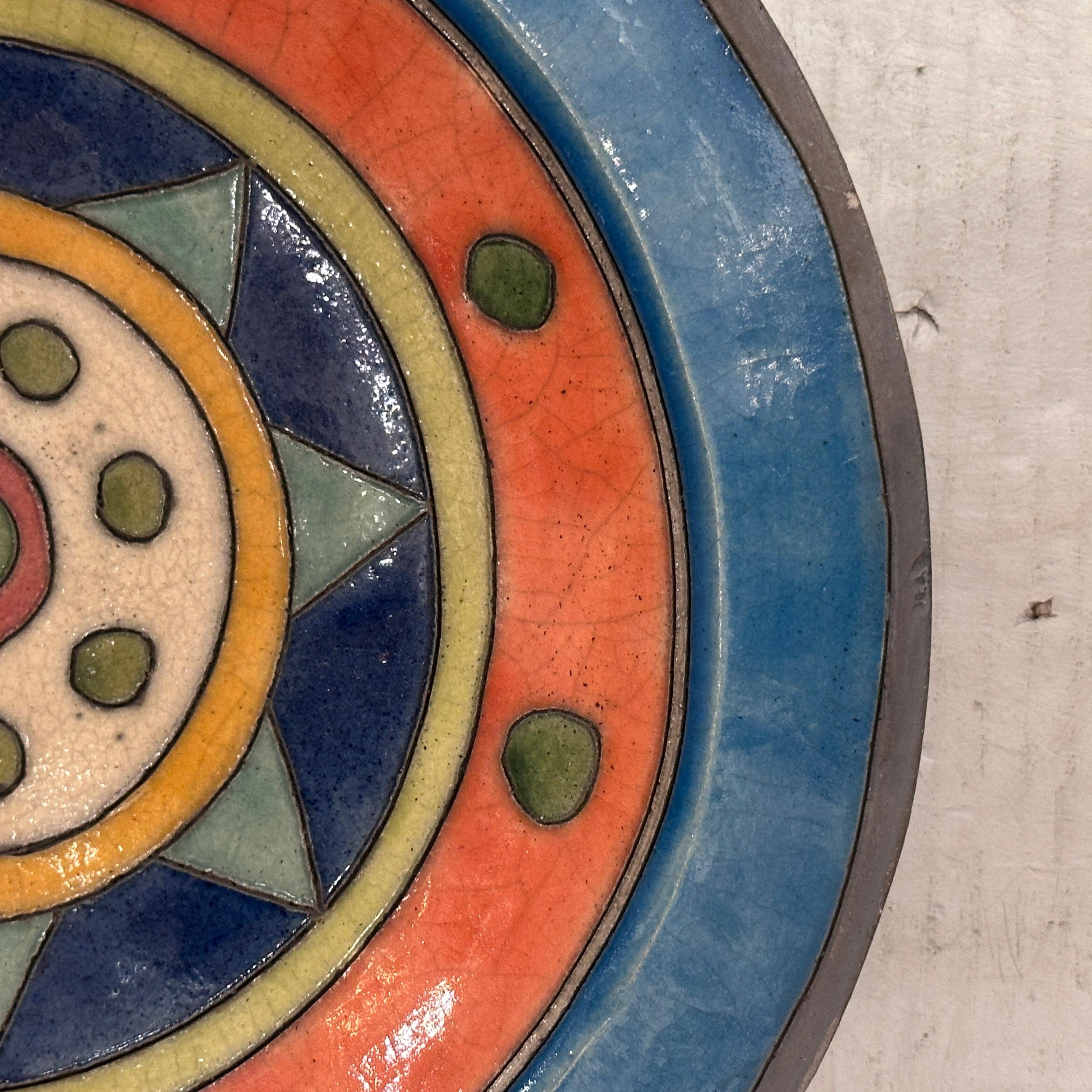 Midcentury Ceramic Plate im Zustand „Gut“ im Angebot in New York, NY