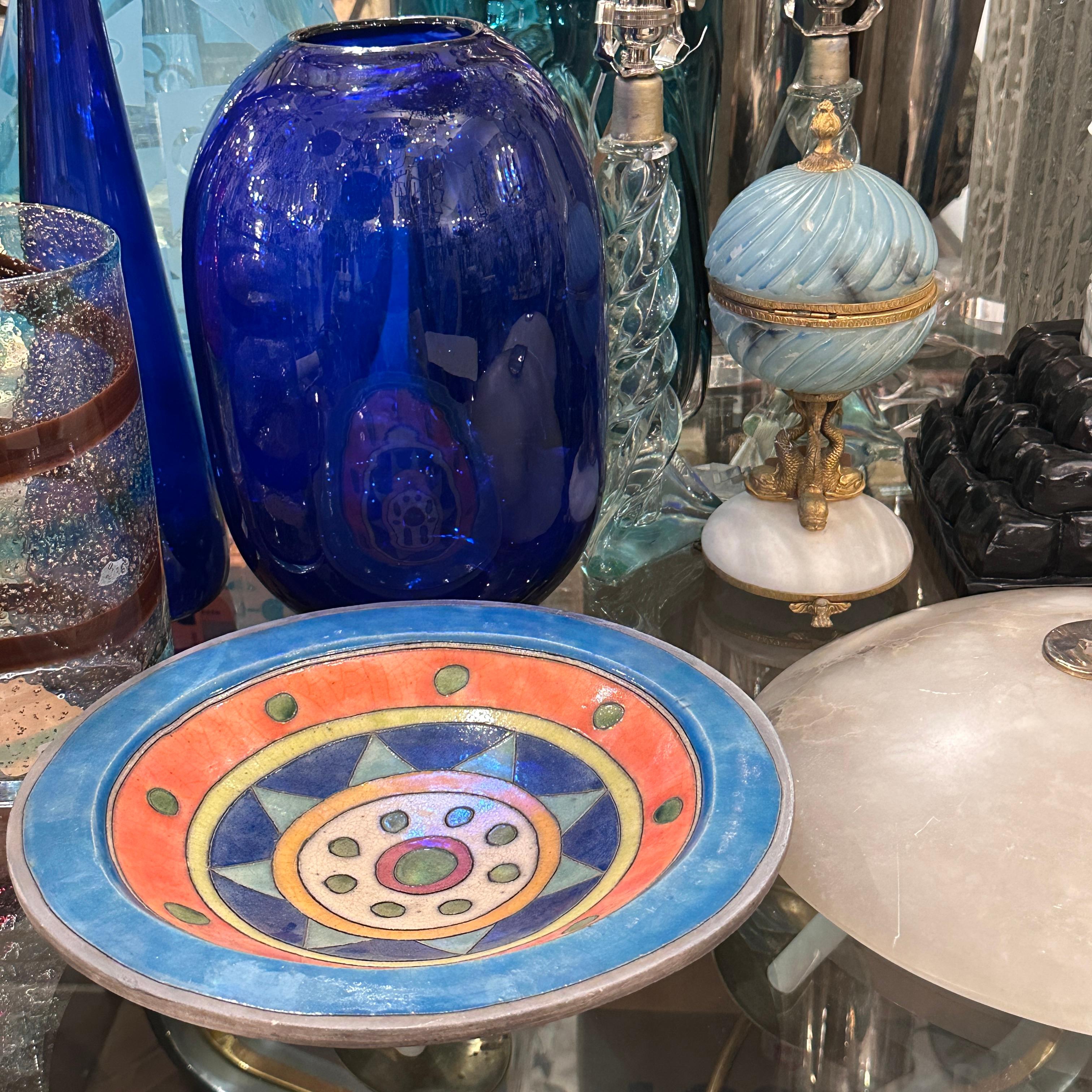 Midcentury Ceramic Plate (Ende des 20. Jahrhunderts) im Angebot