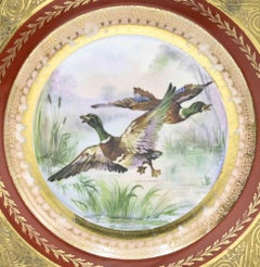 Midcentury Ceramic Plate with Bird by Richard Ginori, 1950s