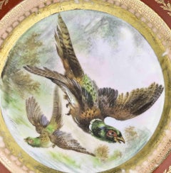 Midcentury Ceramic Plate with Bird by Richard Ginori, 1950s