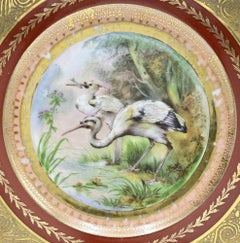 Midcentury Ceramic Plate with Bird by Richard Ginori, 1950s