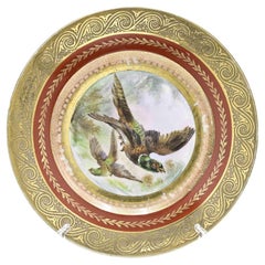 Piatto in ceramica di metà secolo con uccello di Richard Ginori, anni '50